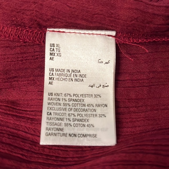 Button front tank tunic. XL - Picture 6 of 7